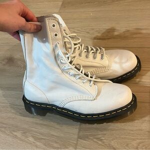 Like New Doc Marten White Boots